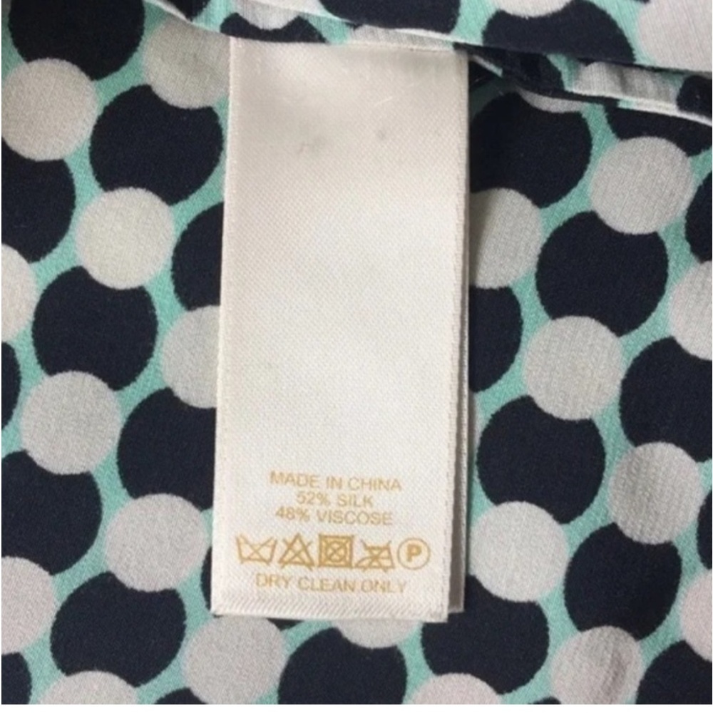 Kate Spade Kassia Shift Dress Silk Blend Geo Dot Print size medium - Picture 4 of 11